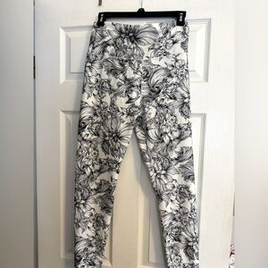 Balance Collection Women’s Floral Athletic Leggings Super Soft-L